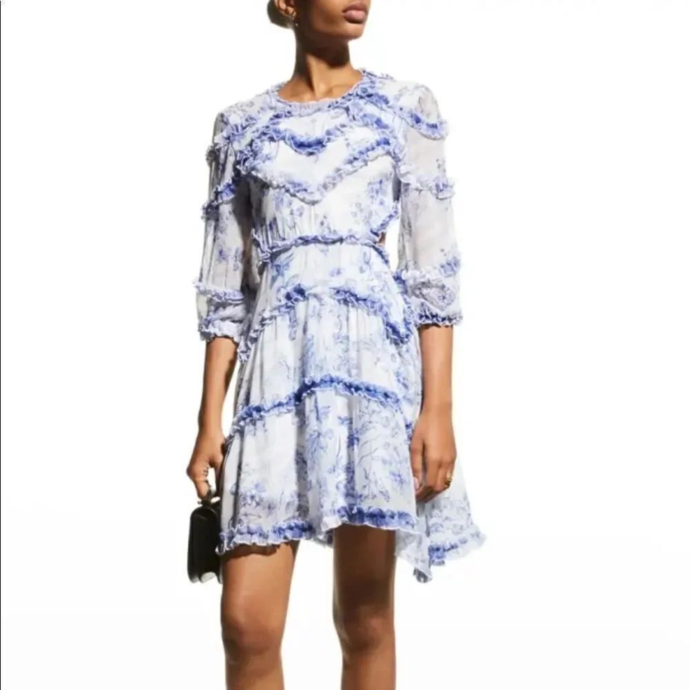 Lace The Label Open Back Tiered Ruffle Dress